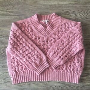 Dorothee Schumacher Pale pink V-Neck cashmere knitted Sweater
